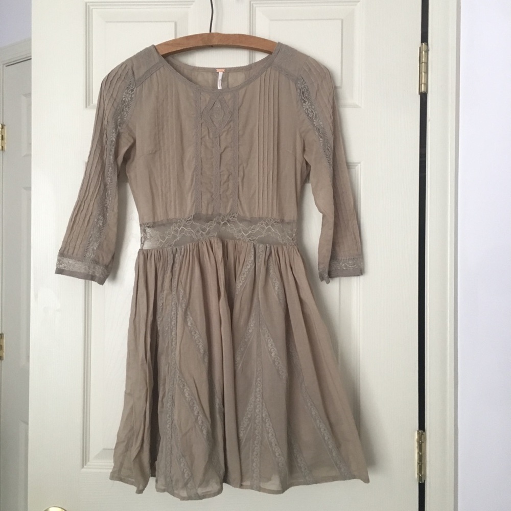 Beautiful Free People lace inset dress